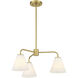 Blair 3 Light 24 inch Warm Brass Chandelier Ceiling Light